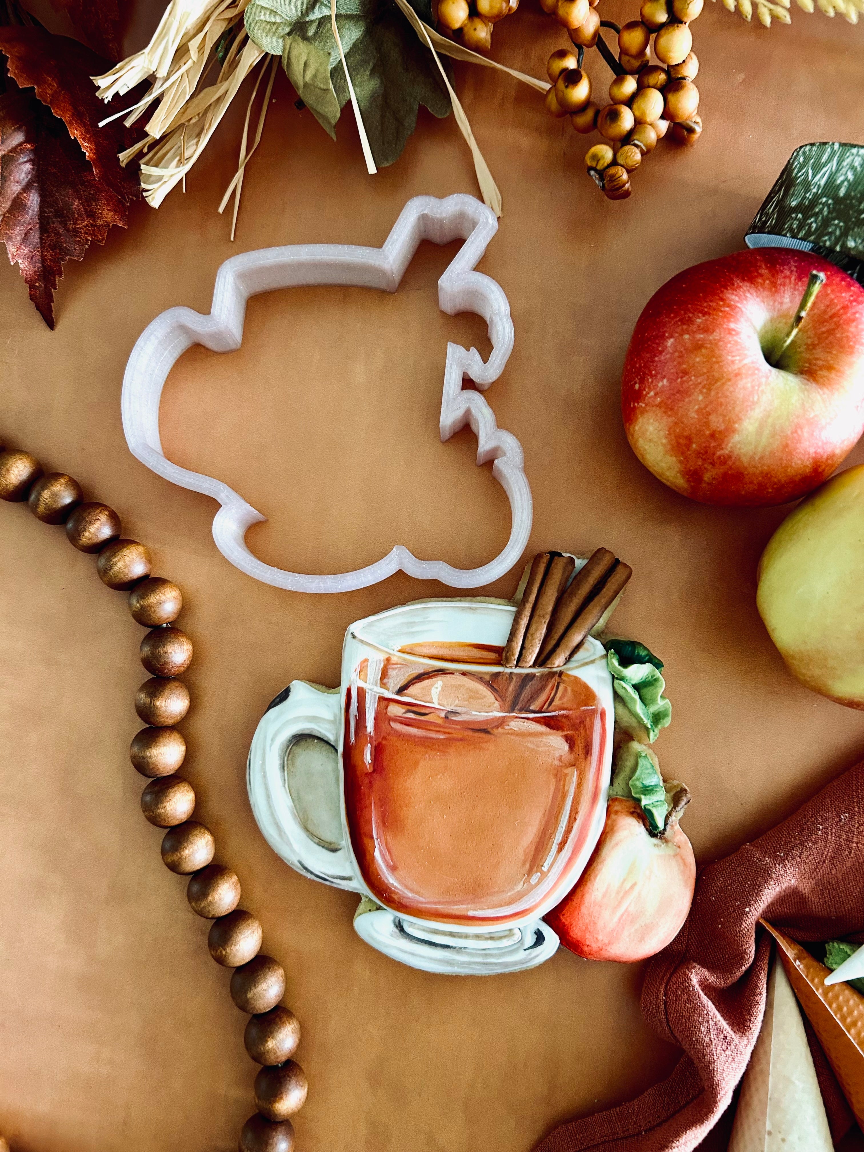 Apples in Autumn Cookie Cutter STL Files