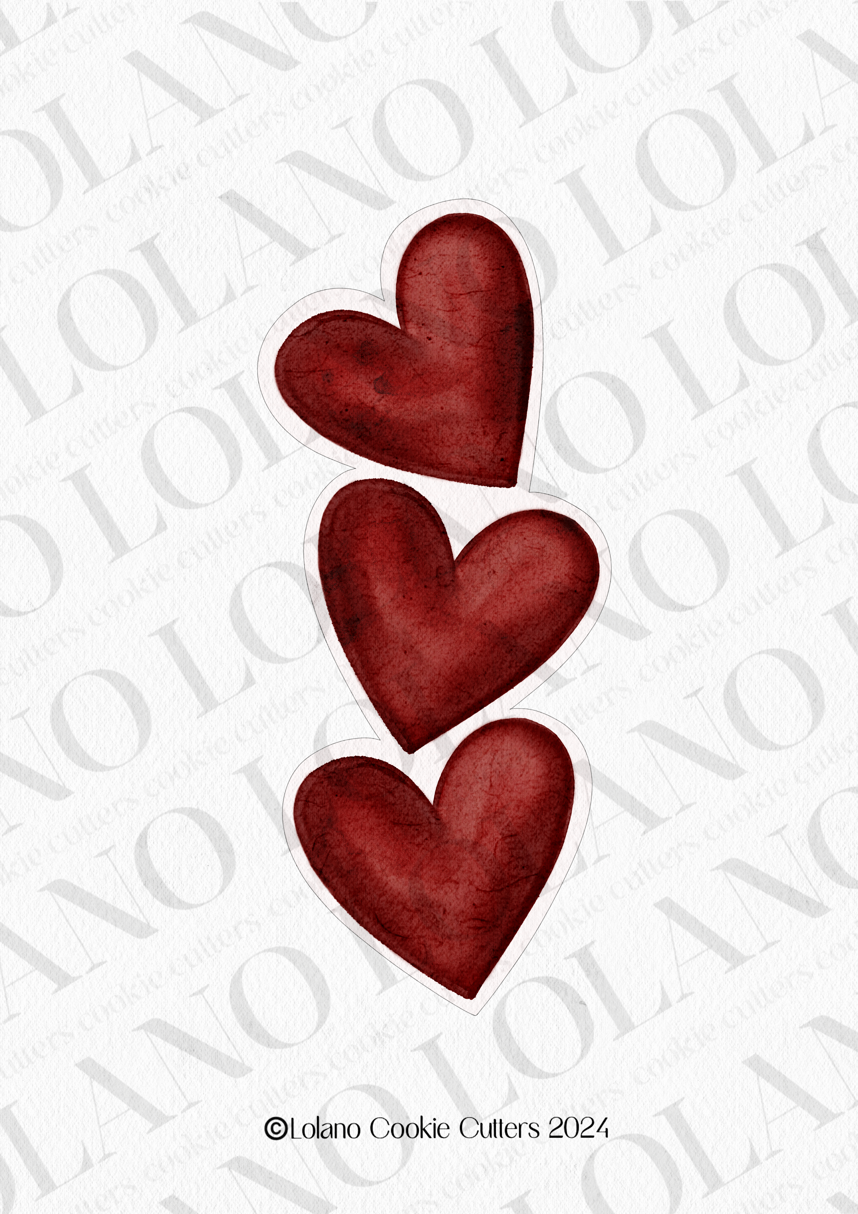 Stacked Heart Cookie Cutter